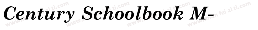 Century Schoolbook M字体转换
